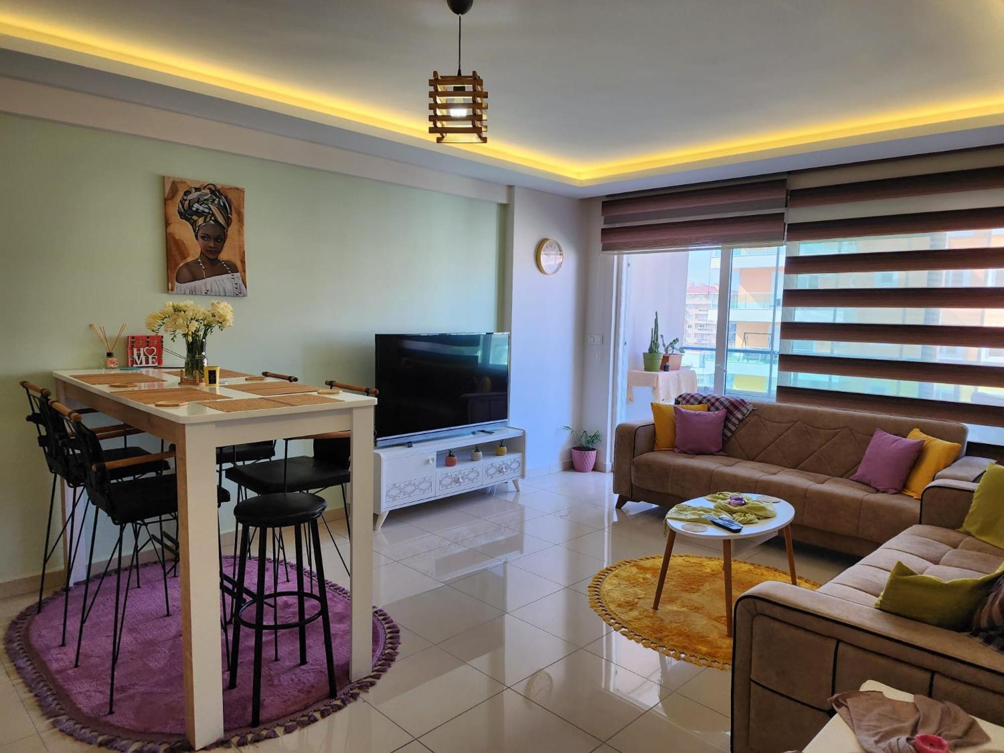 شقة Cozy Sea View Next To The Beach, In The Mid Of The Market, Saturday Bazar, Restaurants & Bars Etc, Alanya Mahmutlar! المظهر الخارجي الصورة